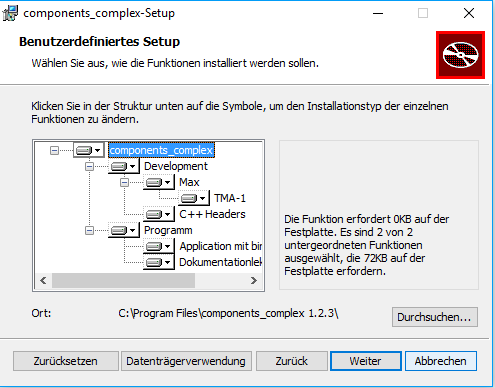 Auswahl der Komponenten